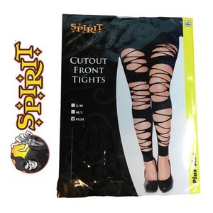 Cutout Front Tights Plus